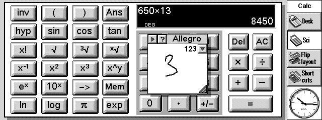Ideal setup for the Calculator